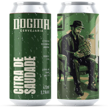 Imagem de Cerveja Dogma Citra de Saudade West Coast Double IPA Lata 473ml (Pré- Venda)