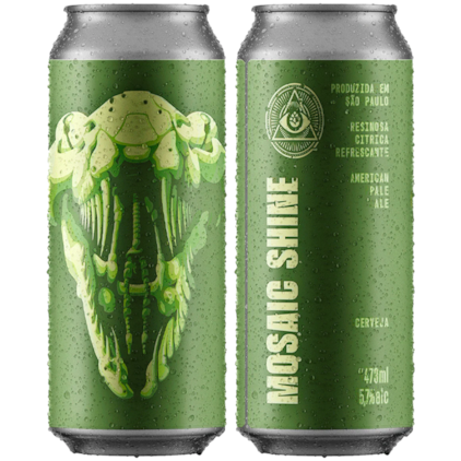Cerveja Dogma Mosaic Shine American Pale Ale Lata 473ml Imagem de Cerveja Dogma Mosaic Shine American Pale Ale Lata 473ml