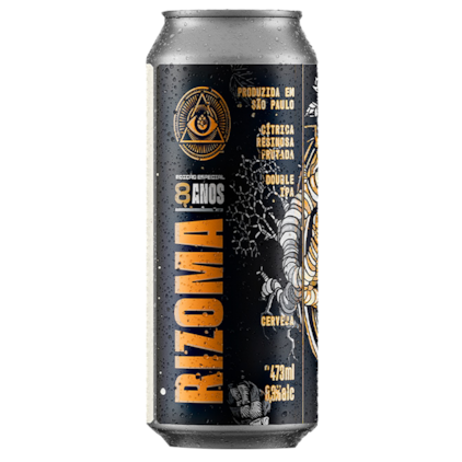 Imagem de Cerveja Dogma Rizoma 8 Anos Double IPA Lata 473ml