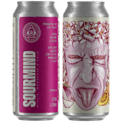 Cerveja Dogma Sourmind Pitaia Caju e Maracujá Berliner Weisse Lata 473ml (Pré- Venda) Imagem de Cerveja Dogma Sourmind Pitaia Caju e Maracujá Berliner Weisse Lata 473ml (Pré- Venda)