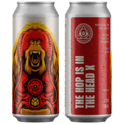 Cerveja Dogma The Hop Is In The Head X Double Hazy IPA Lata 473ml Imagem de Cerveja Dogma The Hop Is In The Head X Double Hazy IPA Lata 473ml