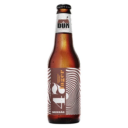 Cerveja DUM Missão 47 American Brown Lager Garrafa 355ml