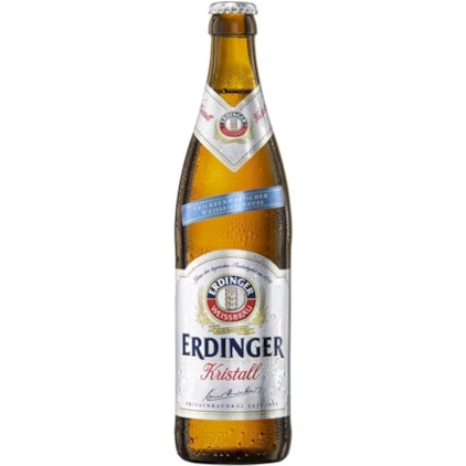 Cerveja Erdinger Kristall Garrafa 500ml Imagem de Cerveja Erdinger Kristall Garrafa 500ml