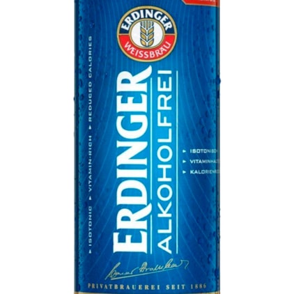 Cerveja Erdinger Sem Álcool Lata 500ml Imagem de Cerveja Erdinger Sem Álcool Lata 500ml