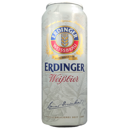 Cerveja Erdinger Weissbier Lata 500ml Imagem de Cerveja Erdinger Weissbier Lata 500ml