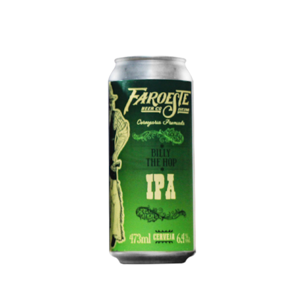 Cerveja Faroeste Billy the Hop IPA Lata 473ml Imagem de Cerveja Faroeste Billy the Hop IPA Lata 473ml