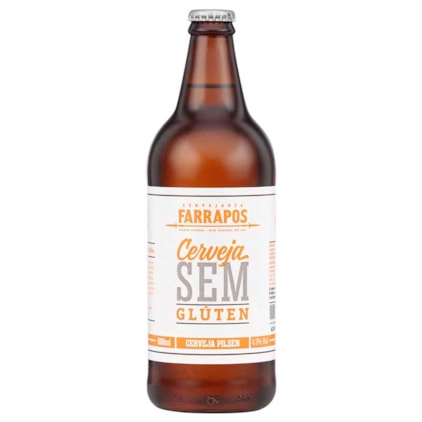 Imagem de Cerveja Farrapos Pilsen Sem Glúten Garrafa 600ml