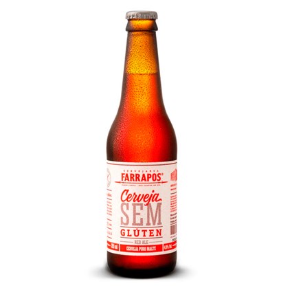 Cerveja Farrapos Red Ale Sem Glúten Garrafa 355ml