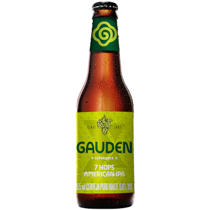 Cerveja Gauden Bier Experience Seven Hops American IPA Garrafa 355ml Imagem de Cerveja Gauden Bier Experience Seven Hops American IPA Garrafa 355ml