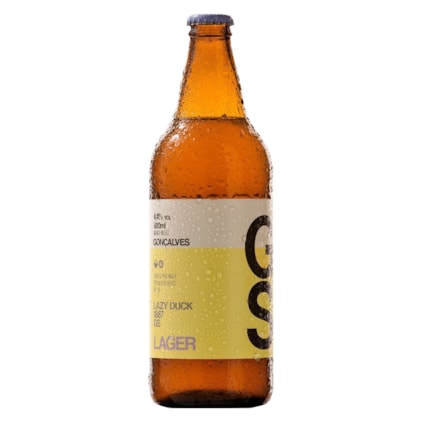 Cerveja Gonçalves Lager Garrafa 600ml Imagem de Cerveja Gonçalves Lager Garrafa 600ml