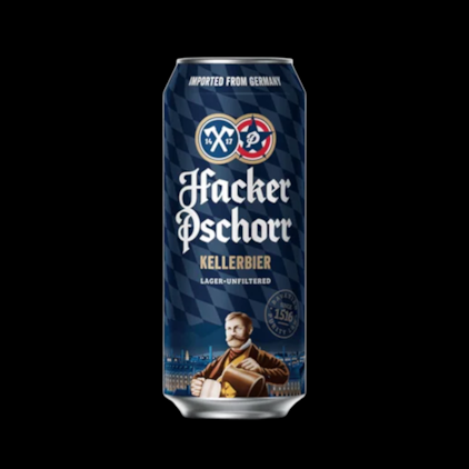 Cerveja Hacker Pschorr Kellerbier Lager Lata 500ml