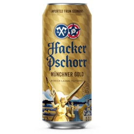 Cerveja Hacker Pschorr Munchner Lager Gold Lata 500ml