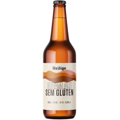 Cerveja Heilige Cream Ale Sem Glúten Garrafa 355ml Imagem de Cerveja Heilige Cream Ale Sem Glúten Garrafa 355ml