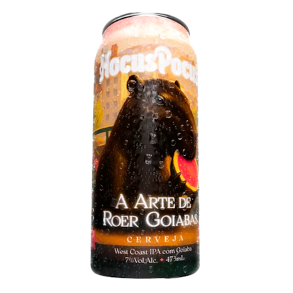 Cerveja Hocus Pocus A Arte De Roer Goiabas West Coast IPA Lata 473ml Imagem de Cerveja Hocus Pocus A Arte De Roer Goiabas West Coast IPA Lata 473ml