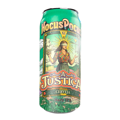 Cerveja Hocus Pocus A Justiça NEIPA Lata 473ml Imagem de Cerveja Hocus Pocus A Justiça NEIPA Lata 473ml