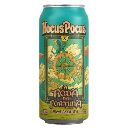 Cerveja Hocus Pocus A Roda da Fortuna West Coast IPA Lata 473ml (Pré-Venda)