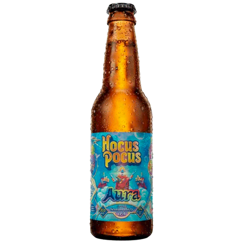 Cerveja Hocus Pocus Aura Session Hazy IPA Garrafa 500ml