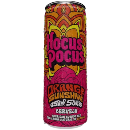 Cerveja Hocus Pocus Orange Sunshine Blonde Ale Lata 350ml Imagem de Cerveja Hocus Pocus Orange Sunshine Blonde Ale Lata 350ml