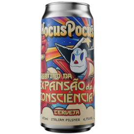 Cerveja Hocus Pocus Partido da Expansão da Consciência Italian Pilsner Lata 473ml