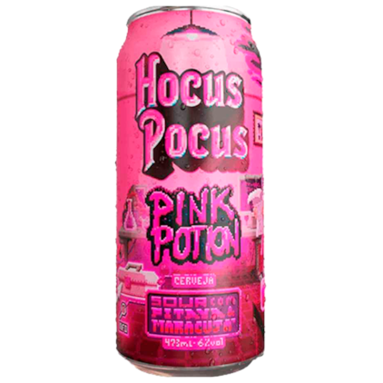 Imagem de Cerveja Hocus Pocus Pink Potion Sour Pitaya e Maracujá Lata 473ml