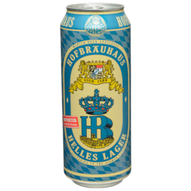 Cerveja Hofbrauhaus Helles Larger Lata 500ml
