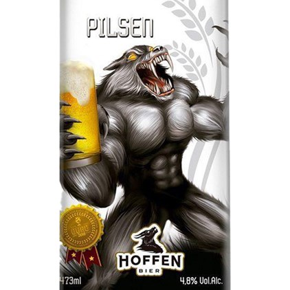 Imagem de Cerveja Hoffen Bier Golden Eye Pilsen Lata 473ml