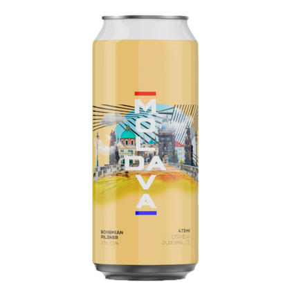 Cerveja HopMundi Moldava Bohemian Pilsner Lata 473ml Imagem de Cerveja HopMundi Moldava Bohemian Pilsner Lata 473ml