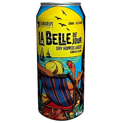 Cerveja Ignorus La Belle de Jour Dry Hopped Lager Lata 473ml Imagem de Cerveja Ignorus La Belle de Jour Dry Hopped Lager Lata 473ml