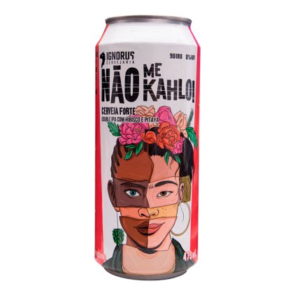Cerveja Ignorus Não Me Kahlo! Double IPA Com Hibisco e Pitaya Lata 473ml