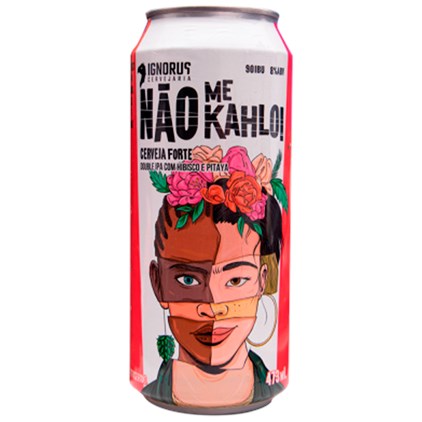 Imagem de Cerveja Ignorus Não Me Kahlo! Double IPA Com Hibisco e Pitaya Lata 473ml