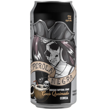 Imagem de Cerveja Ignorus Pérola Negra Coco Queimado Russian Imperial Stout Lata 473ml