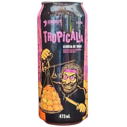 Cerveja  Ignorus Tropicália Imperial Sour Com Manga, Amora e Tangerina Lata 473ml
