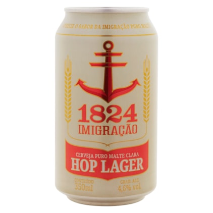 Cerveja Imigração Hop Lager Lata 350ml Imagem de Cerveja Imigração Hop Lager Lata 350ml