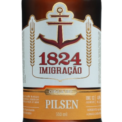 Cerveja Imigração Pilsen Garrafa 500ml Imagem de Cerveja Imigração Pilsen Garrafa 500ml