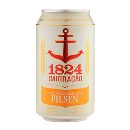 Cerveja Imigração Pilsen Lata 350ml Imagem de Cerveja Imigração Pilsen Lata 350ml