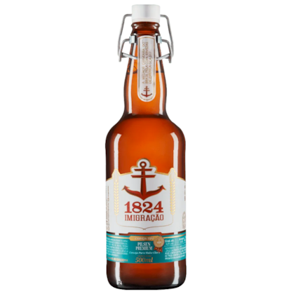 Cerveja Imigração Pilsen Premium Garrafa 500ml Imagem de Cerveja Imigração Pilsen Premium Garrafa 500ml