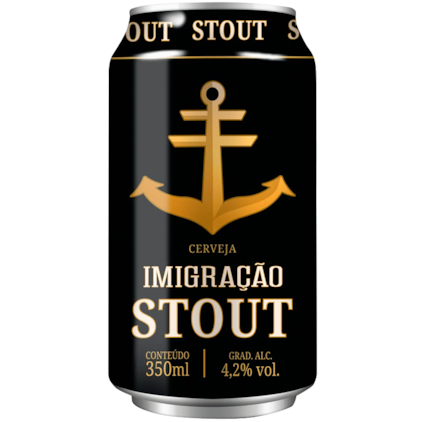 Cerveja Imigração Stout Lata 350ml Imagem de Cerveja Imigração Stout Lata 350ml