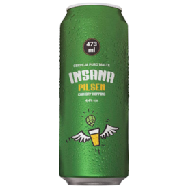 Cerveja Insana Pilsen Dry Hopping Lata 473ml