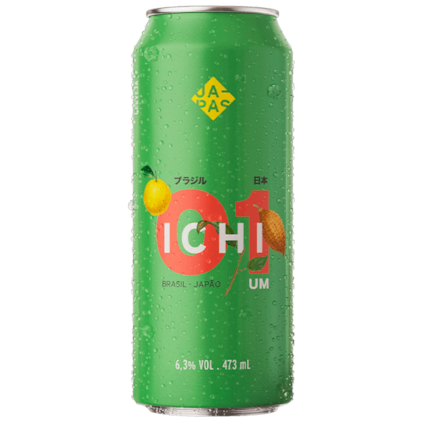 Cerveja Japas Ichi Um New England IPA Lata 473ml Imagem de Cerveja Japas Ichi Um New England IPA Lata 473ml