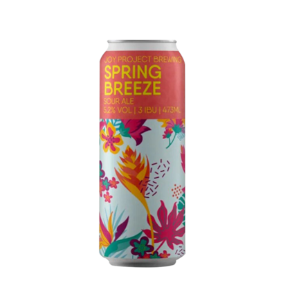Cerveja Joy Project Brewing Spring Breeze Sour Ale Lata 473ml Imagem de Cerveja Joy Project Brewing Spring Breeze Sour Ale Lata 473ml