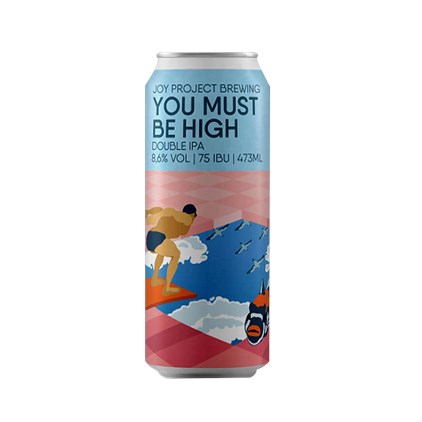 Cerveja Joy Project Brewing You Must Be High Double IPA Lata 473ml