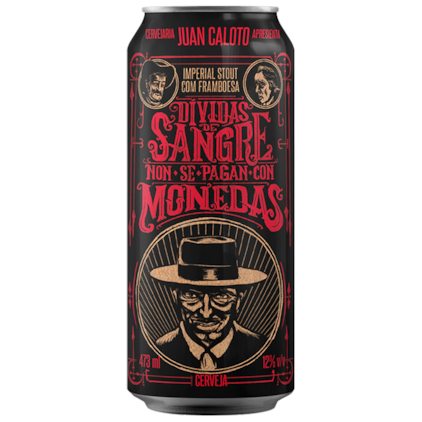 Cerveja Juan Caloto Dividas De Sangre Non Se Pagan Con Monedas Imperial Stout Lata 473ml Imagem de Cerveja Juan Caloto Dividas De Sangre Non Se Pagan Con Monedas Imperial Stout Lata 473ml