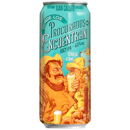 Cerveja Juan Caloto Donde Los Procurados Se Encuentram Juicy IPA Lata 473ml Imagem de Cerveja Juan Caloto Donde Los Procurados Se Encuentram Juicy IPA Lata 473ml