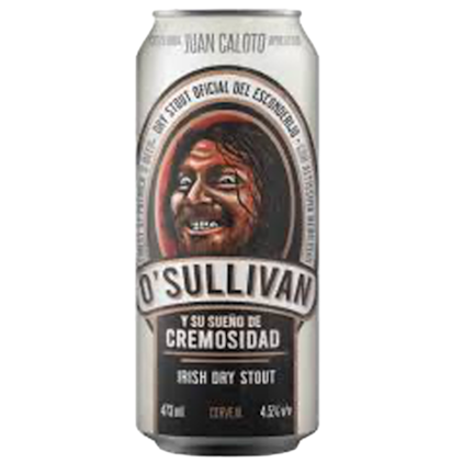 Cerveja Juan Caloto O'Sullivan y Su Sueno de Cremosidad Irish Dry Stout Lata 473ml Imagem de Cerveja Juan Caloto O'Sullivan y Su Sueno de Cremosidad Irish Dry Stout Lata 473ml