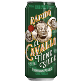 Cerveja Juan Caloto Rapido El Cavallo Tiene Sede International Pilsner Lata 473ml
