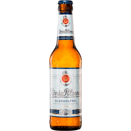 Cerveja Konig Pilsener Alkoholfrei Garrafa 330ml Imagem de Cerveja Konig Pilsener Alkoholfrei Garrafa 330ml
