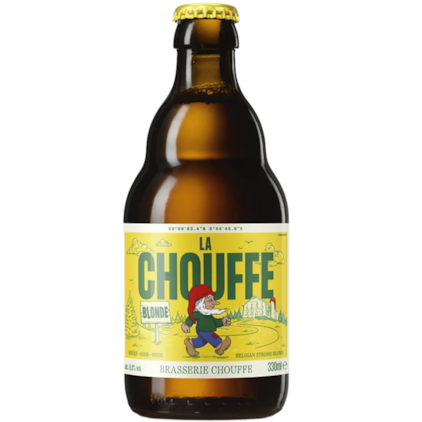Cerveja La Chouffe Blonde Garrafa 330ml Imagem de Cerveja La Chouffe Blonde Garrafa 330ml