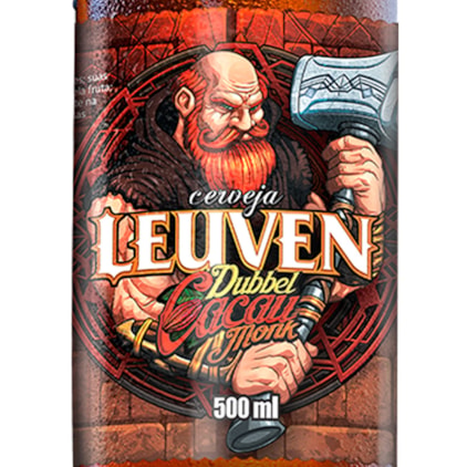 Cerveja Leuven Dubbel Cacau Monk Garrafa 500ml Imagem de Cerveja Leuven Dubbel Cacau Monk Garrafa 500ml