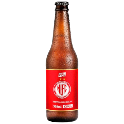 Cerveja Lohn Bier Hercílio Luz Futebol Clube Pilsen Garrafa 355ml Imagem de Cerveja Lohn Bier Hercílio Luz Futebol Clube Pilsen Garrafa 355ml