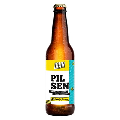 Cerveja Lohn Bier Pilsen Garrafa 355ml